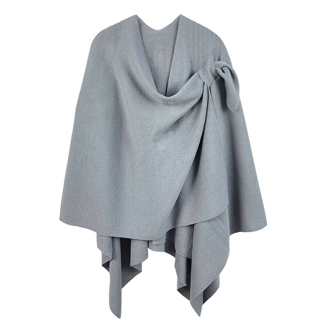 Fashion City - Wholesale Poncho - Women's - Solid Ruana with Shoulder Strap26