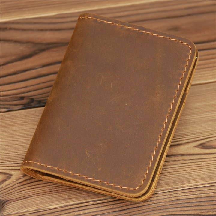 American Leather Goods – Carteira – Homem por atacado – Carteira em pele genuína, carteira artesanal4