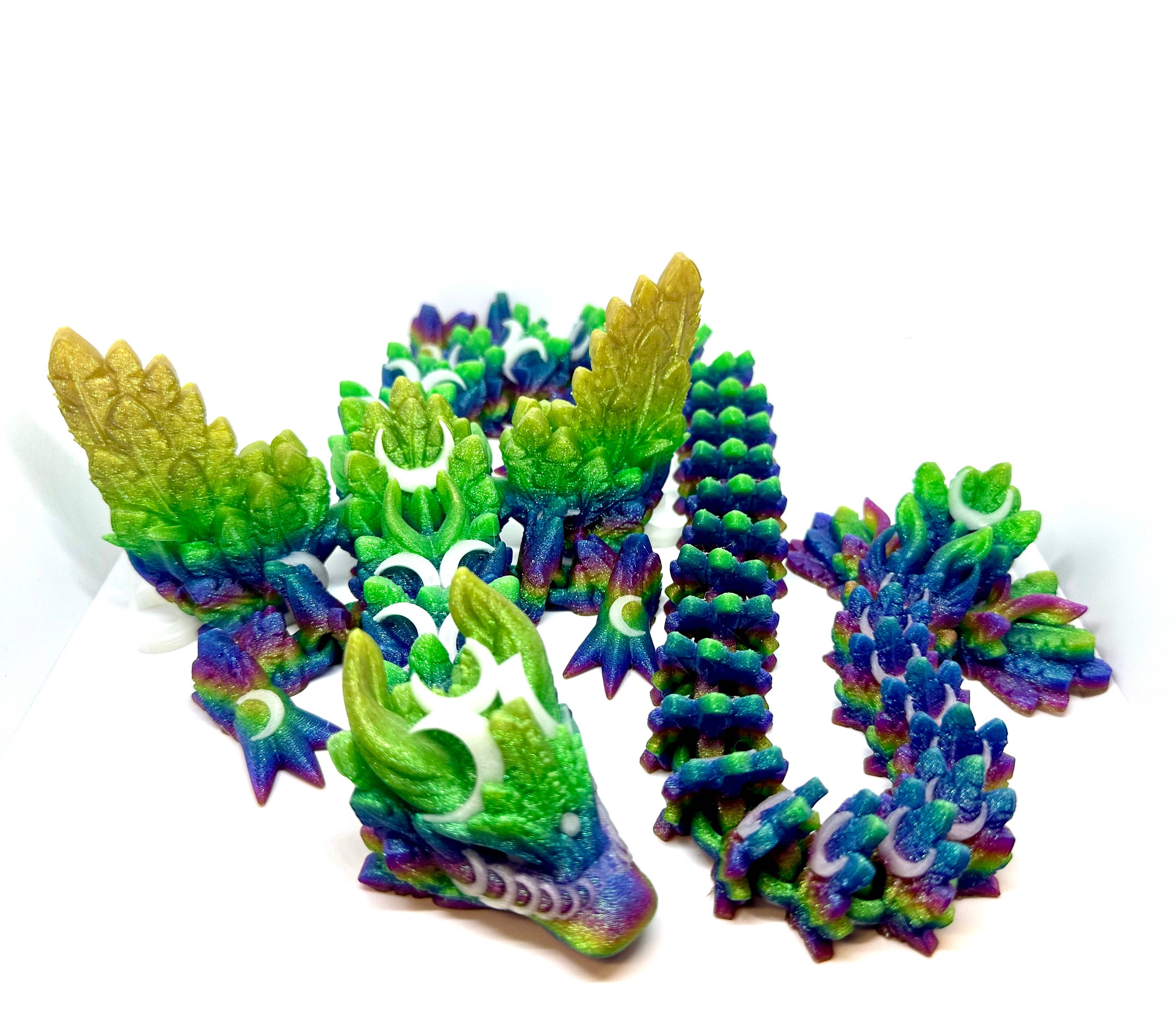 Ruby’s dragons - Vente Figurine – enfant - Grands dragons avec ailes imprimés en 3D — couleurs assorties10