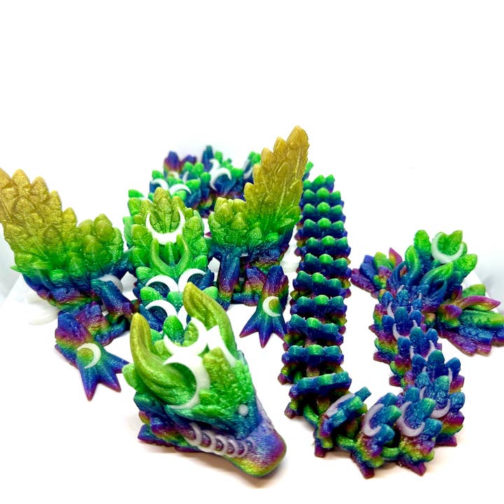 Ruby’s dragons - Vente Figurine – enfant - Grands dragons avec ailes imprimés en 3D — couleurs assorties10