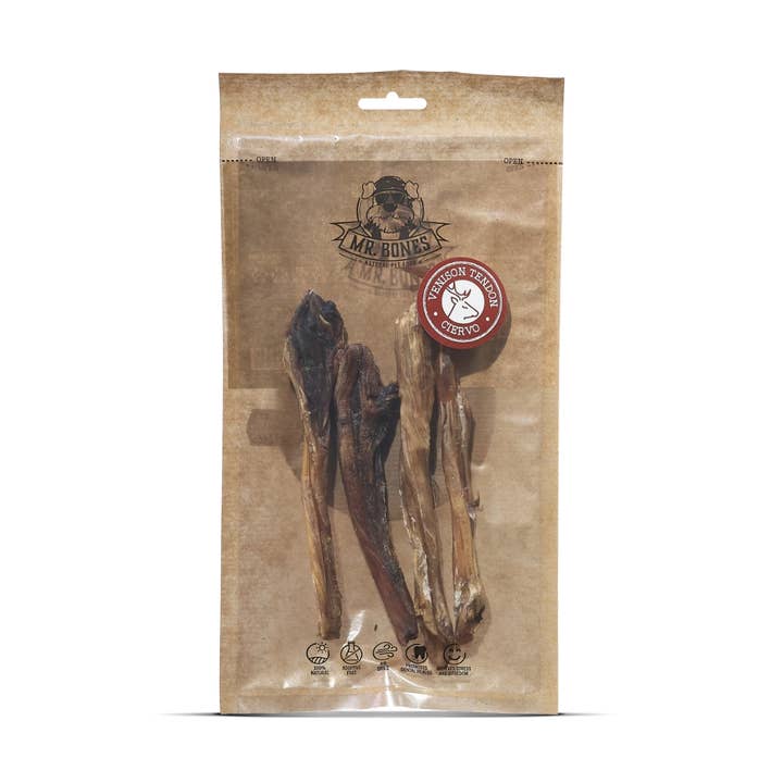 Snack natural para perros - Tendón de Ciervo para venta al por mayor de Mr.Bones - Natural Pet Products