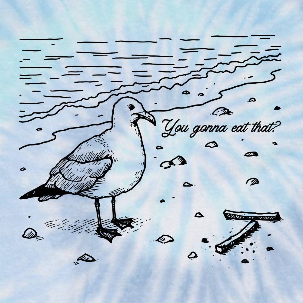 Let's Get This Thread - Wholesale Screen Printed T-Shirt - Unisex - You gonna eat that Seagull12