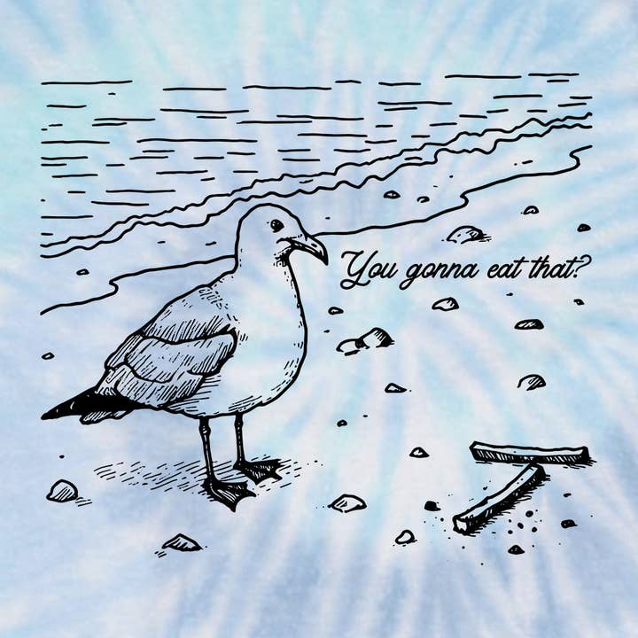 Let's Get This Thread - Wholesale Screen Printed T-Shirt - Unisex - You gonna eat that Seagull12