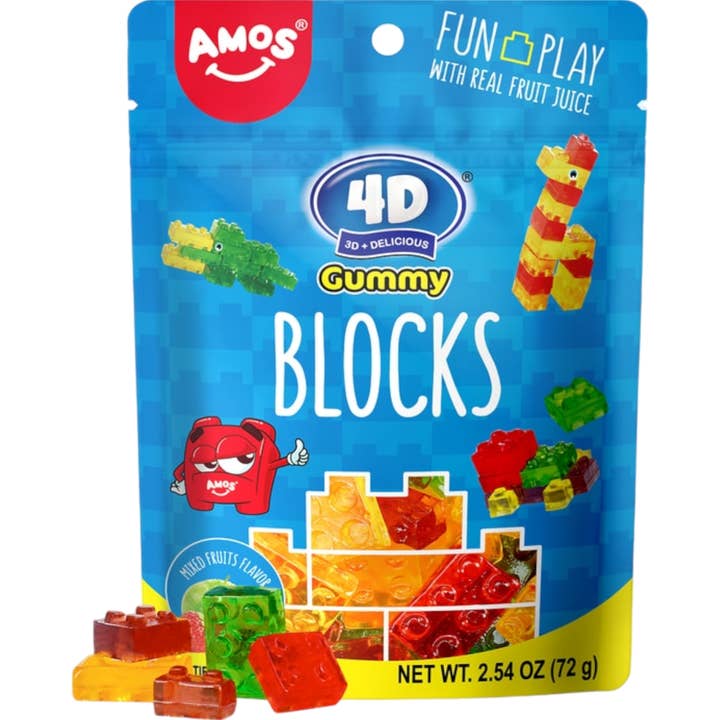 Cow Crack Wholesale - Wholesale Gummy - Amos 4D Gummy Building Blocks