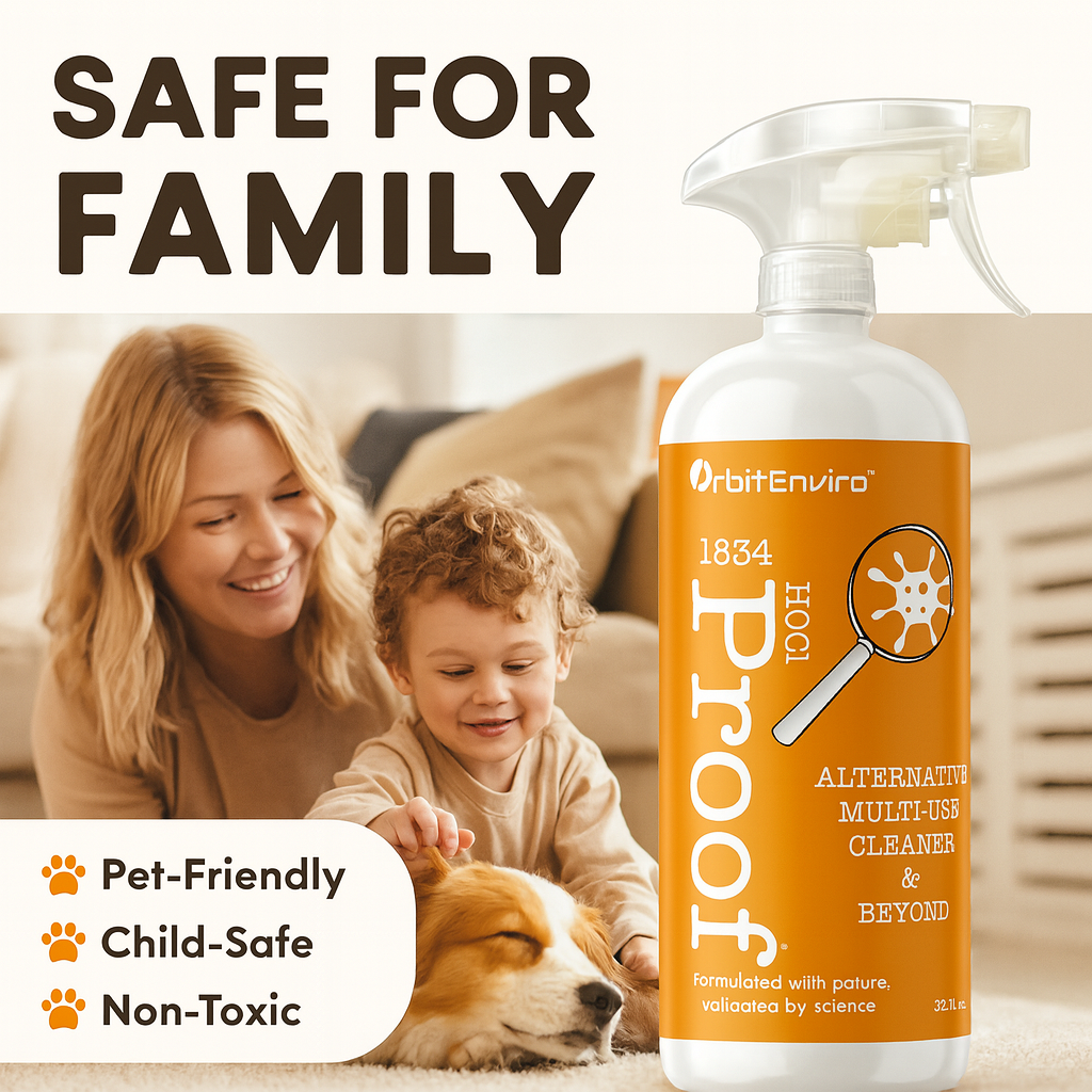 OrbitEnviro HOCl Cleaners - Wholesale Multi-Surface Cleaner - OrbitEnviro PROOF Multi-Use Cleaner HOCl 500ppm - 32 fl. oz.1