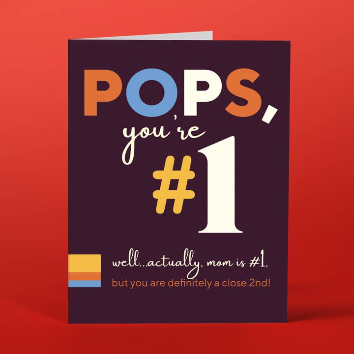 POPS #2 father's day card for wholesale by offensivedelightful
