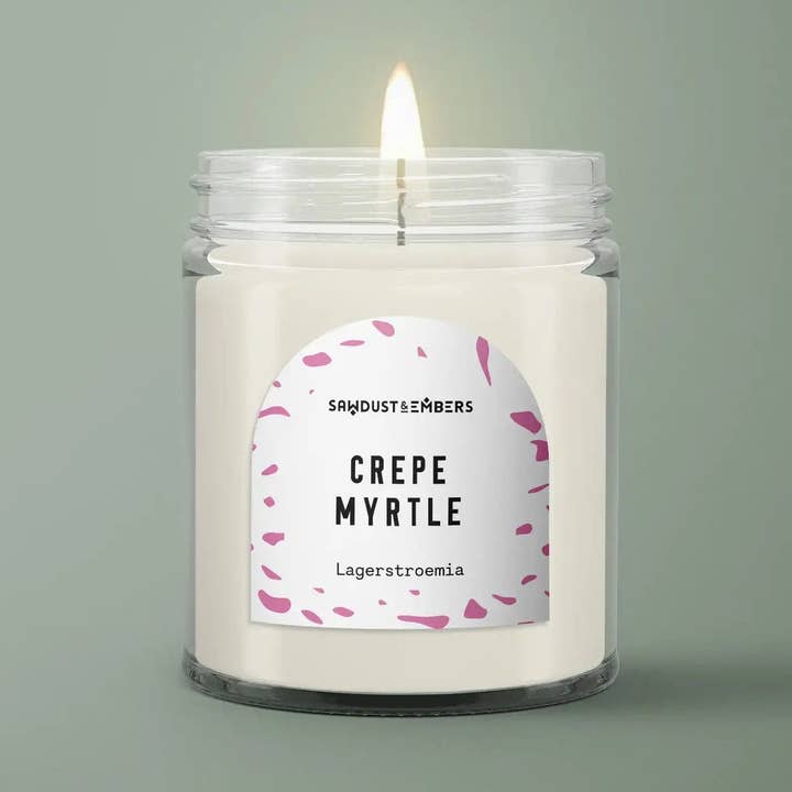 🌸 Crepe Myrtle - Signature Candle for wholesale by Sawdust & Embers
