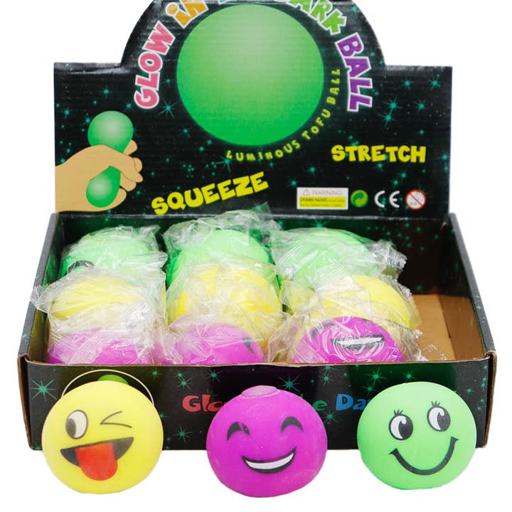 Cap Zone – Großhandel Squishy-Spielzeug – Kind & Baby – Flauschiger, mit Schleim gefüllter, matschiger Tofuball mit Smiley Emoji1