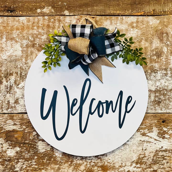 FARMSTEAD PRIMITIVE CO - Wholesale Door Hanger - Welcome Door Hanger0