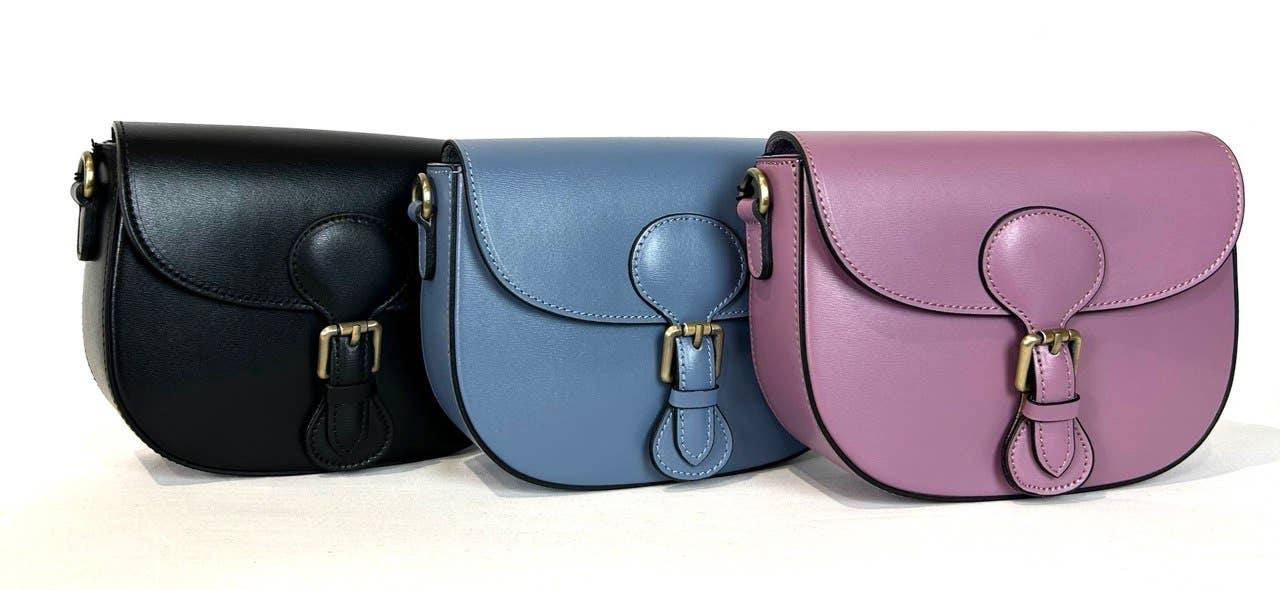 JIJOU CAPRI - Wholesale Crossbody Bag - Women's - Italian Medium Size Olive Leather Crossbody Bag JIJOU CAPRI1