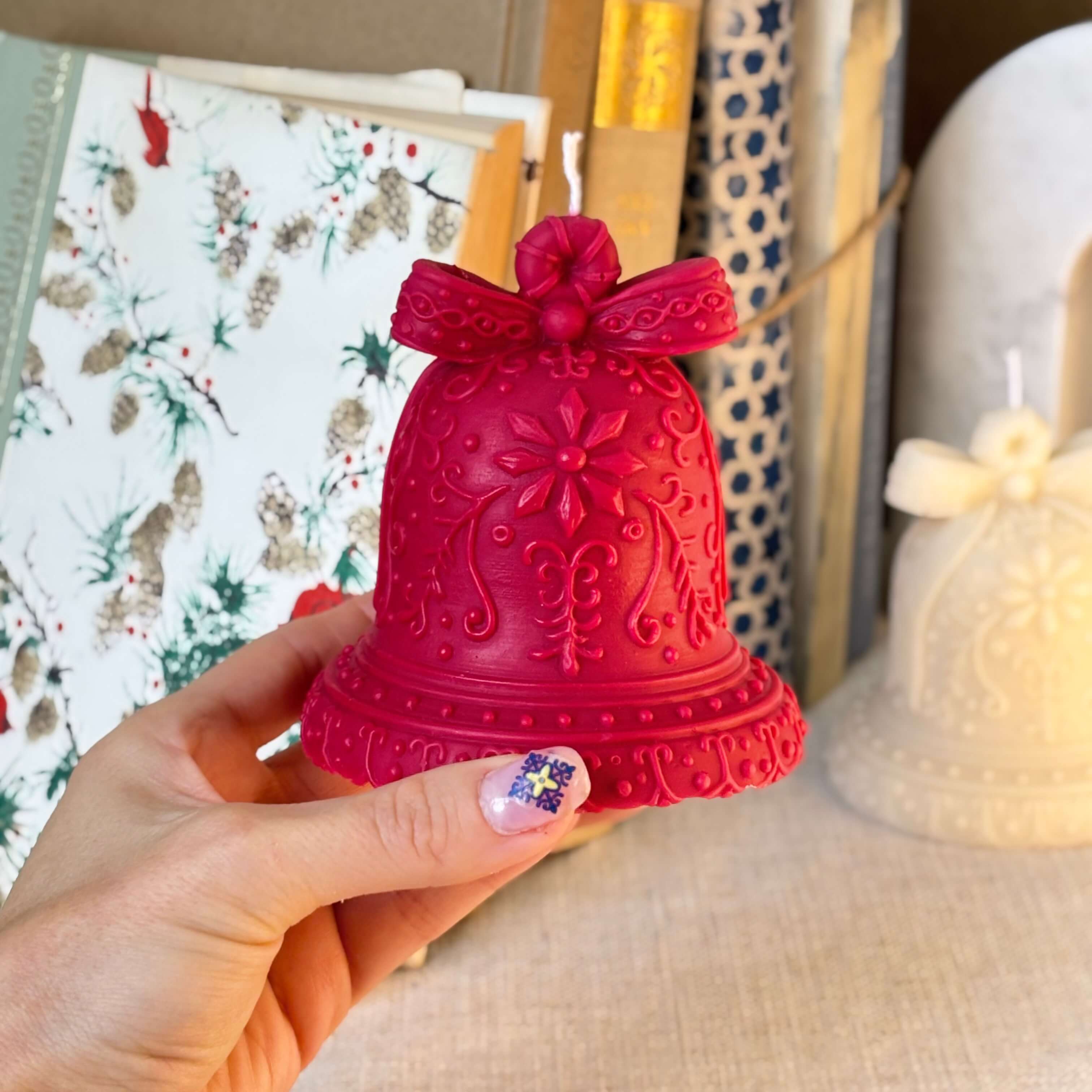 OH MY BOX - Wholesale Pillar Candle - Christmas Bell Candle | Festive Holiday  Decor6