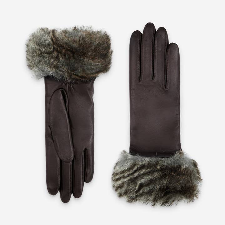 Women’s Lambskin Leather Gloves–Polar Fleece Lining–61050PO for wholesale by Glove Story