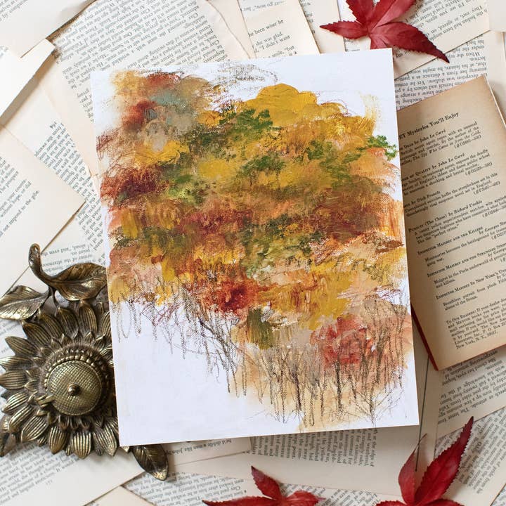 Driving Through Maine In The Fall | Art Print for wholesale by Lindsay Letters