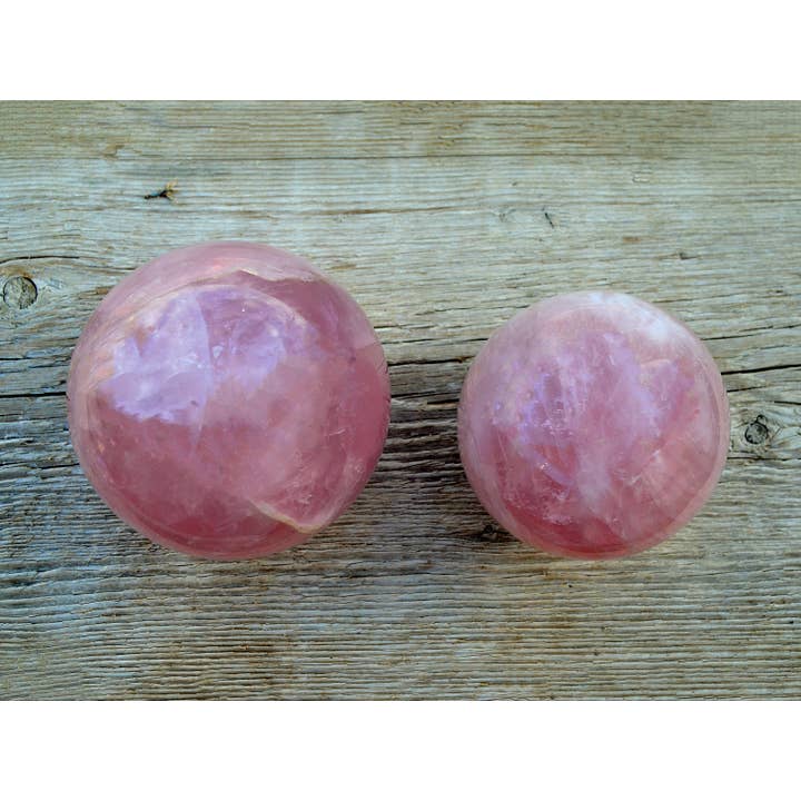 Kaia & Crystals - Wholesale Spiritual Stone/Crystal - XL Rose Quartz Sphere Crystal (70mm - 110mm)6