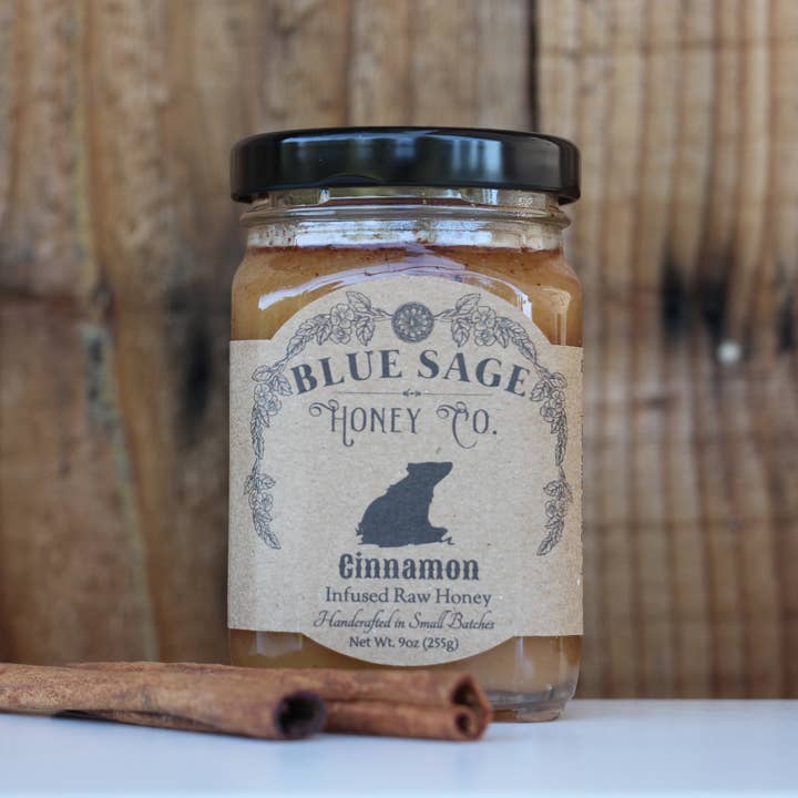 Blue Sage Honey Co. – Engroshandel Honning – Kanel infunderet rå honning gourmet spisekammer
