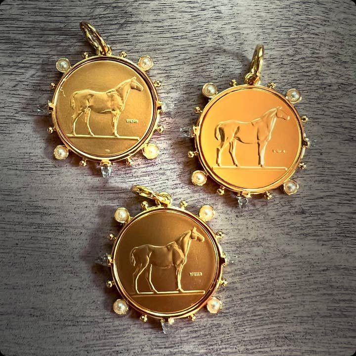 Chasing Cherubs - Wholesale Pendant/Charm Necklace - Dressage