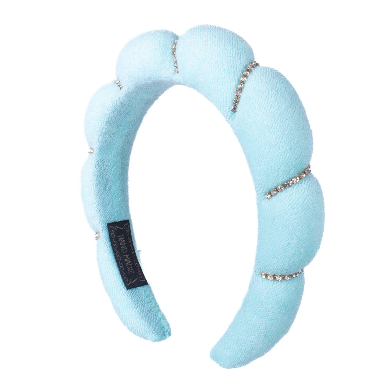 Selini New York - Wholesale Spa Headband - Puffy Spa Terry Towel Rhinestone Headband -PHB10442