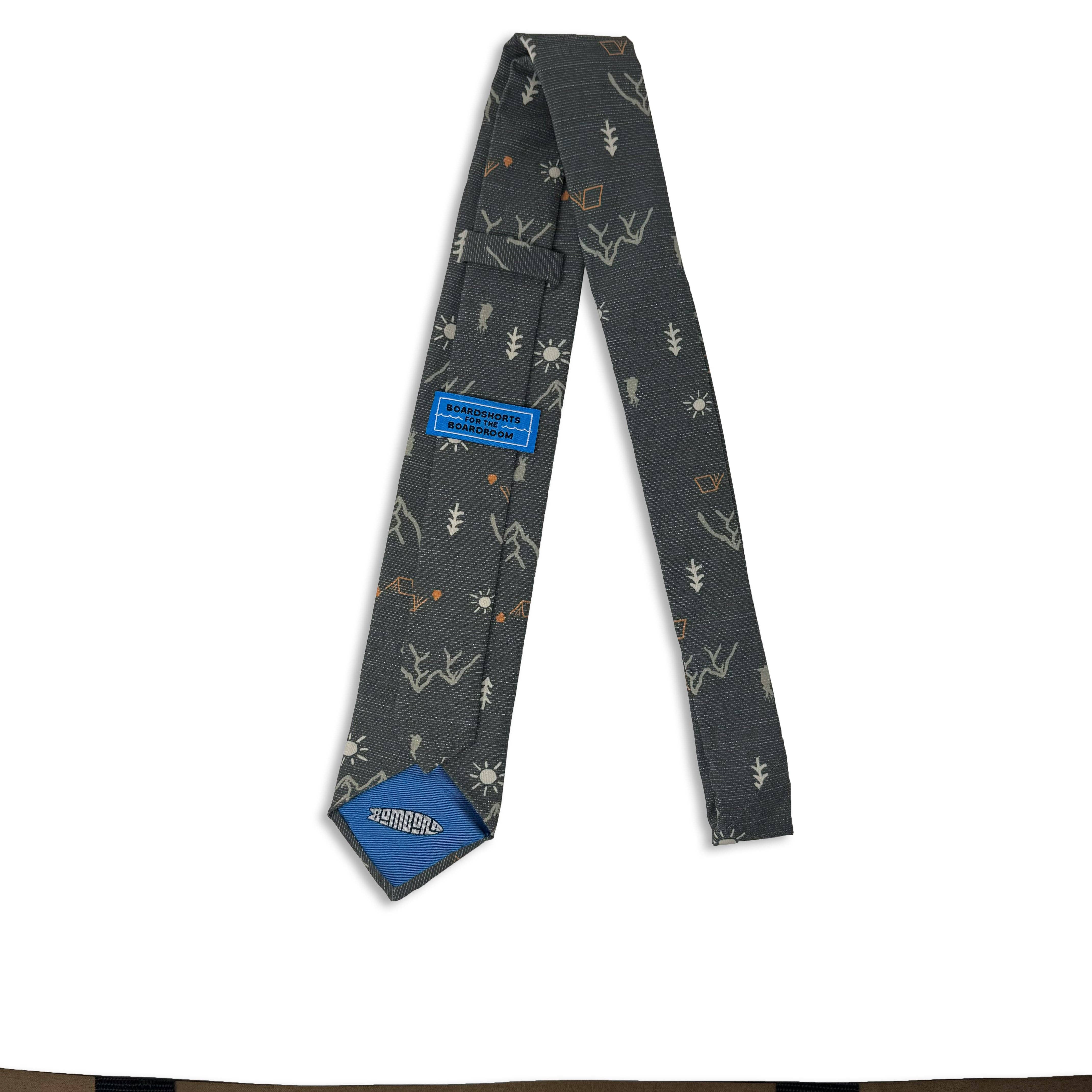 Bombora Ties - Wholesale Necktie - Men's - Camping Jackalope (charcoal)2