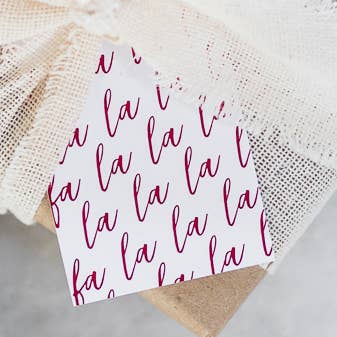 Fa La La La for wholesale by Wrinkle & Crease Paper Products