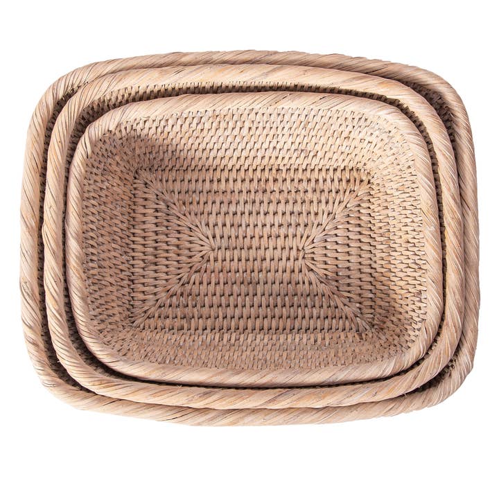 Artifacts Trading Company - Venta al por mayor Cestas - Juego de cestas Artifacts Rattan™ de 3 piezas