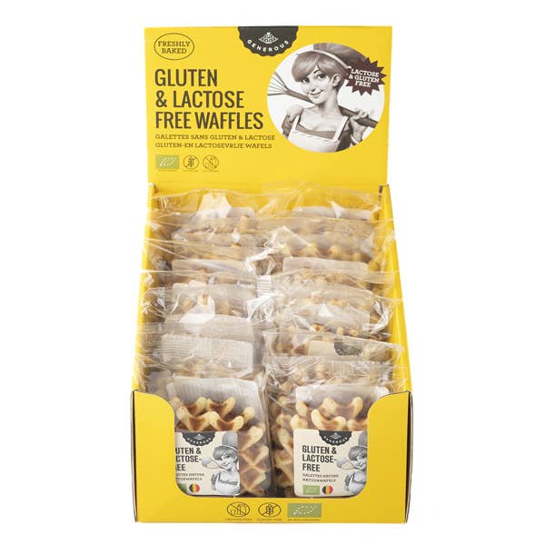 Cialde senza glutine e senza lattosio (14 x 60g) per la vendita all'ingrosso da parte di Generous