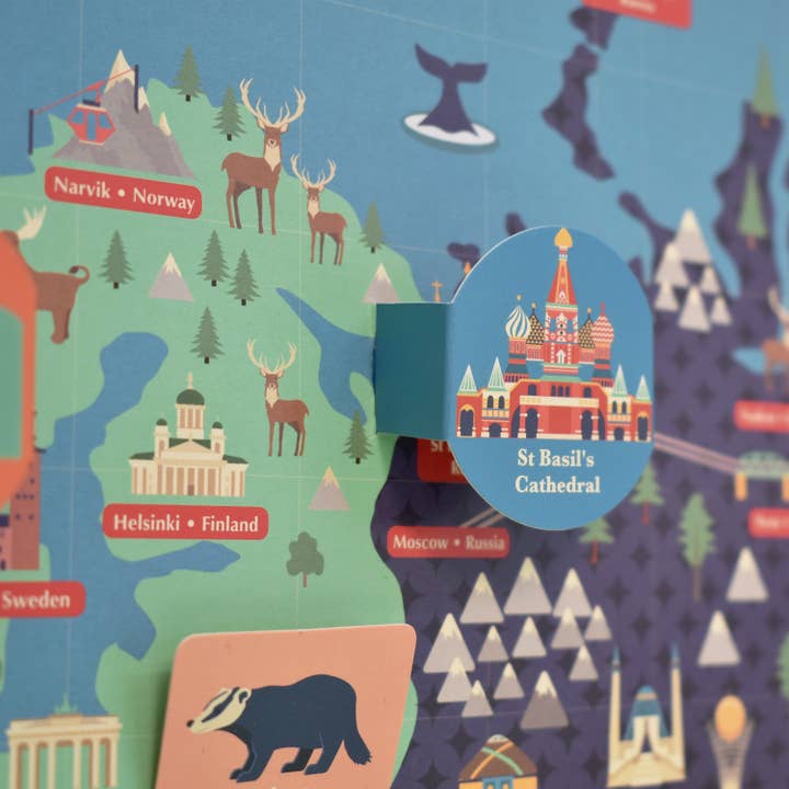 Clockwork Soldier - Wholesale DIY Craft Kit - Kids - Create Your Own Giant World Map - Interactive map kit