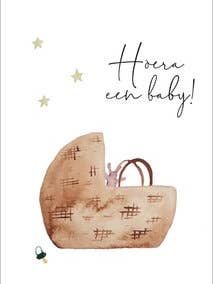 Postcard - Hooray a baby! for wholesale by Wander by Elise