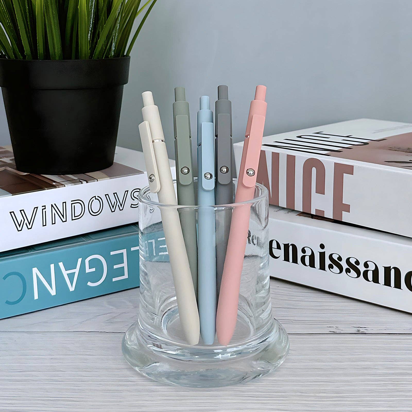 Wrapables.com - Wholesale Pen - Wrapables Smooth Retractable Black Ink Gel Pens 0.5mm, Set 54