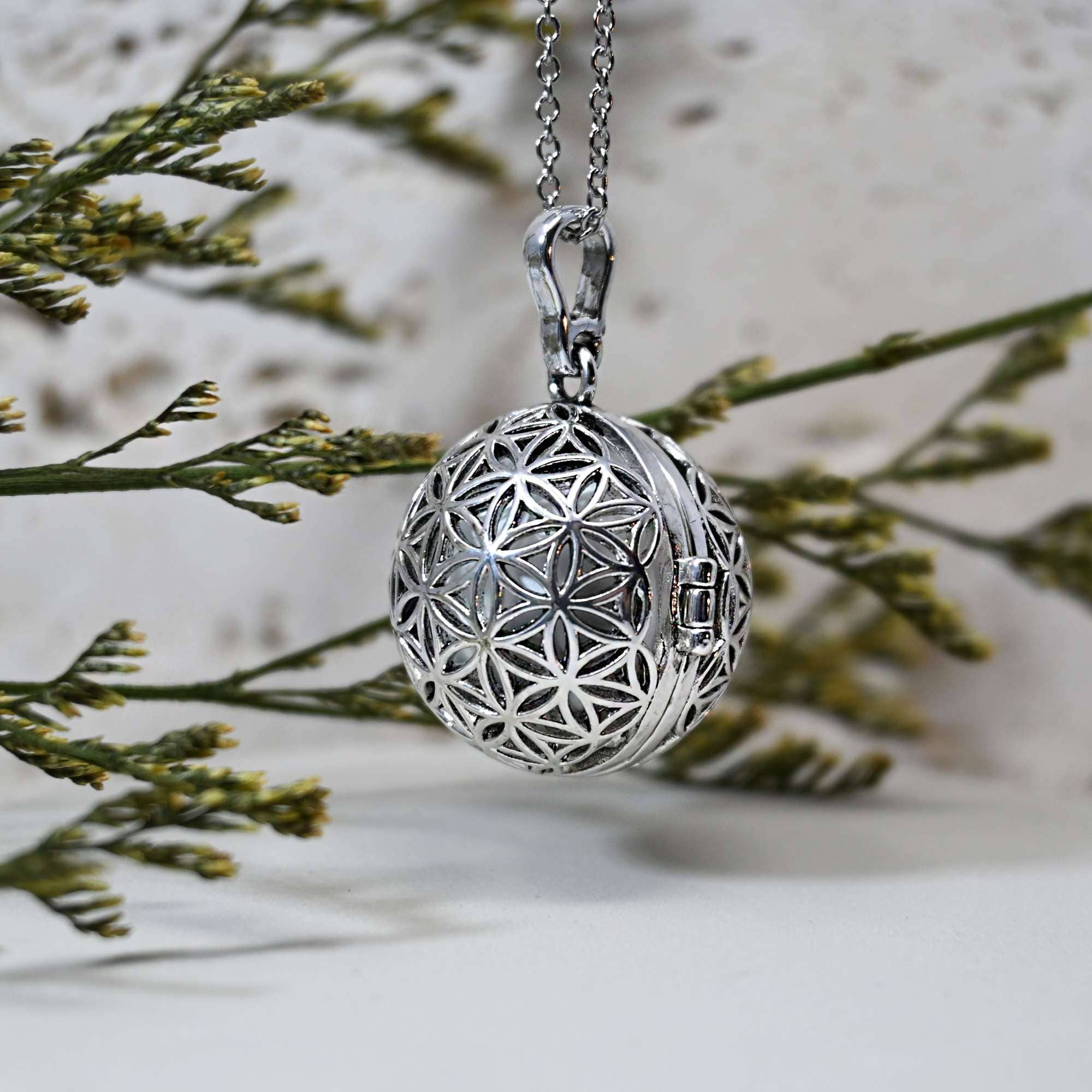 Irréversible - Wholesale Pendant/Charm Necklace - Bola de grossesse cage argent - LILA1