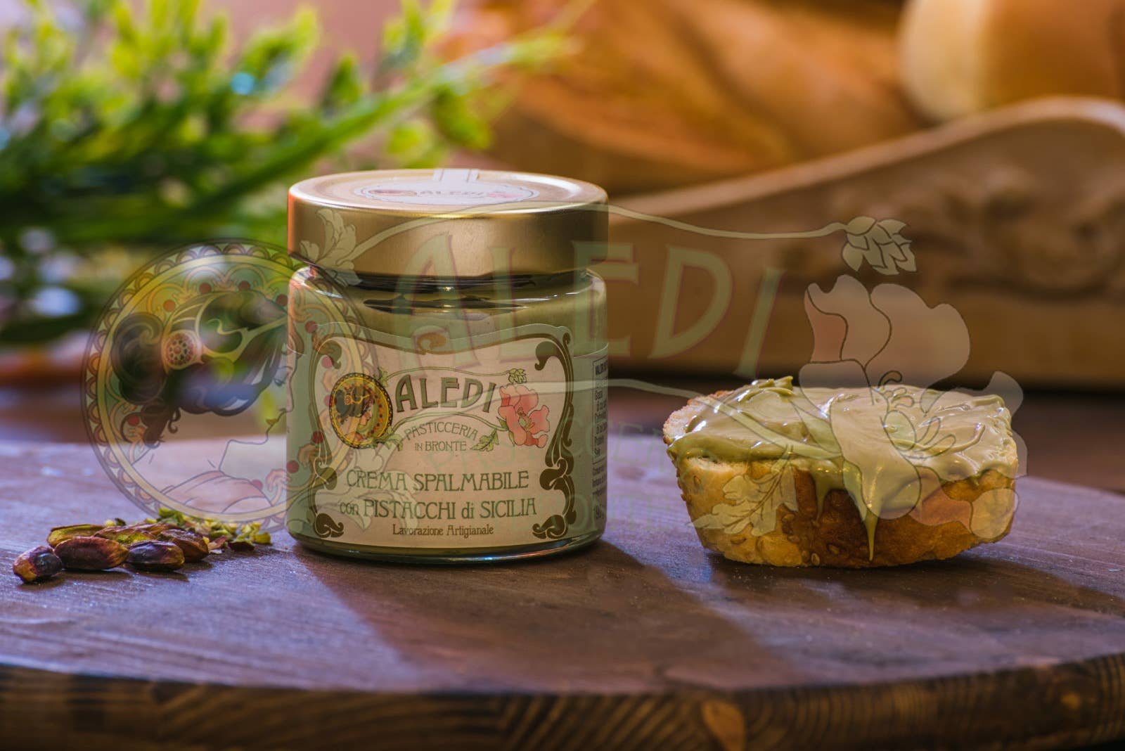 Aledi Pasticceria in Bronte - Wholesale Nut Butter - Sicilian Pistachio Cream - 1 kg1
