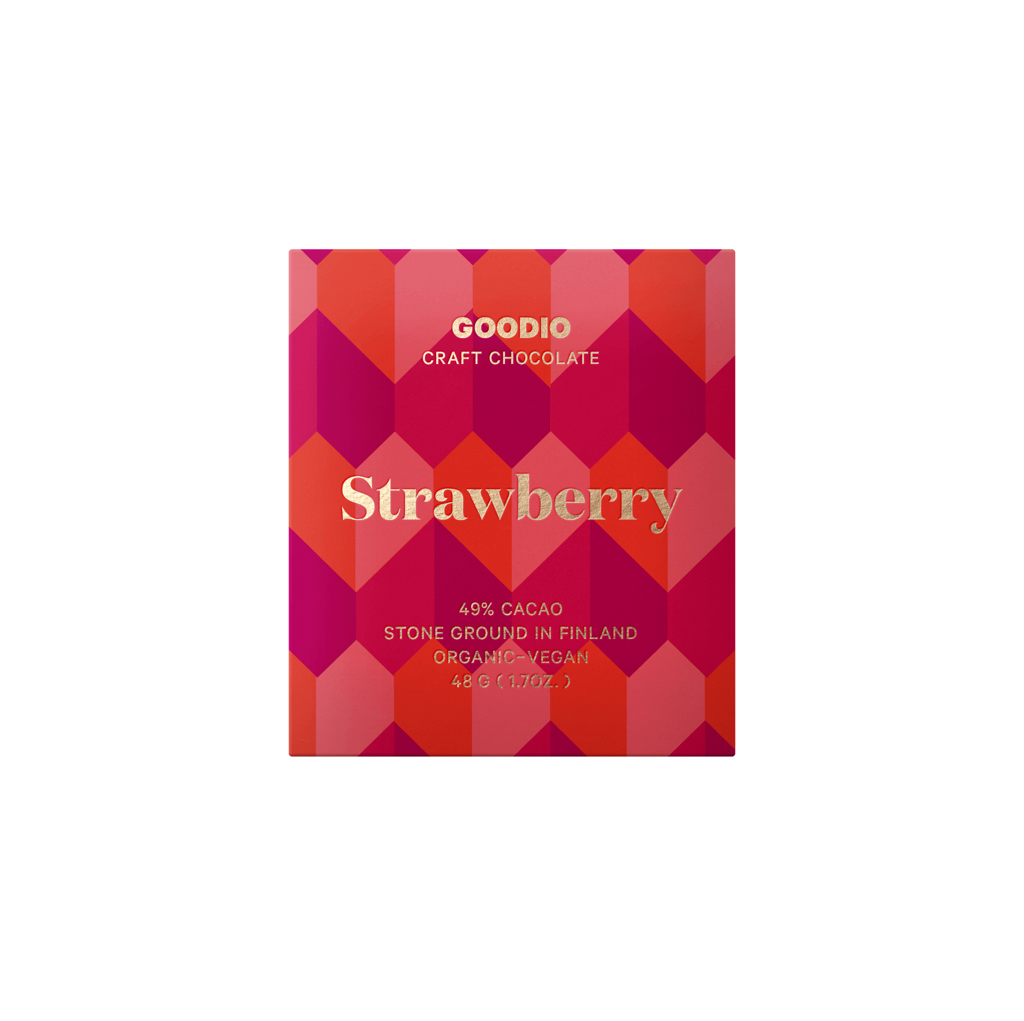 Goodio Chocolate - Wholesale Chocolate Bar - Strawberry Chocolate 49%1