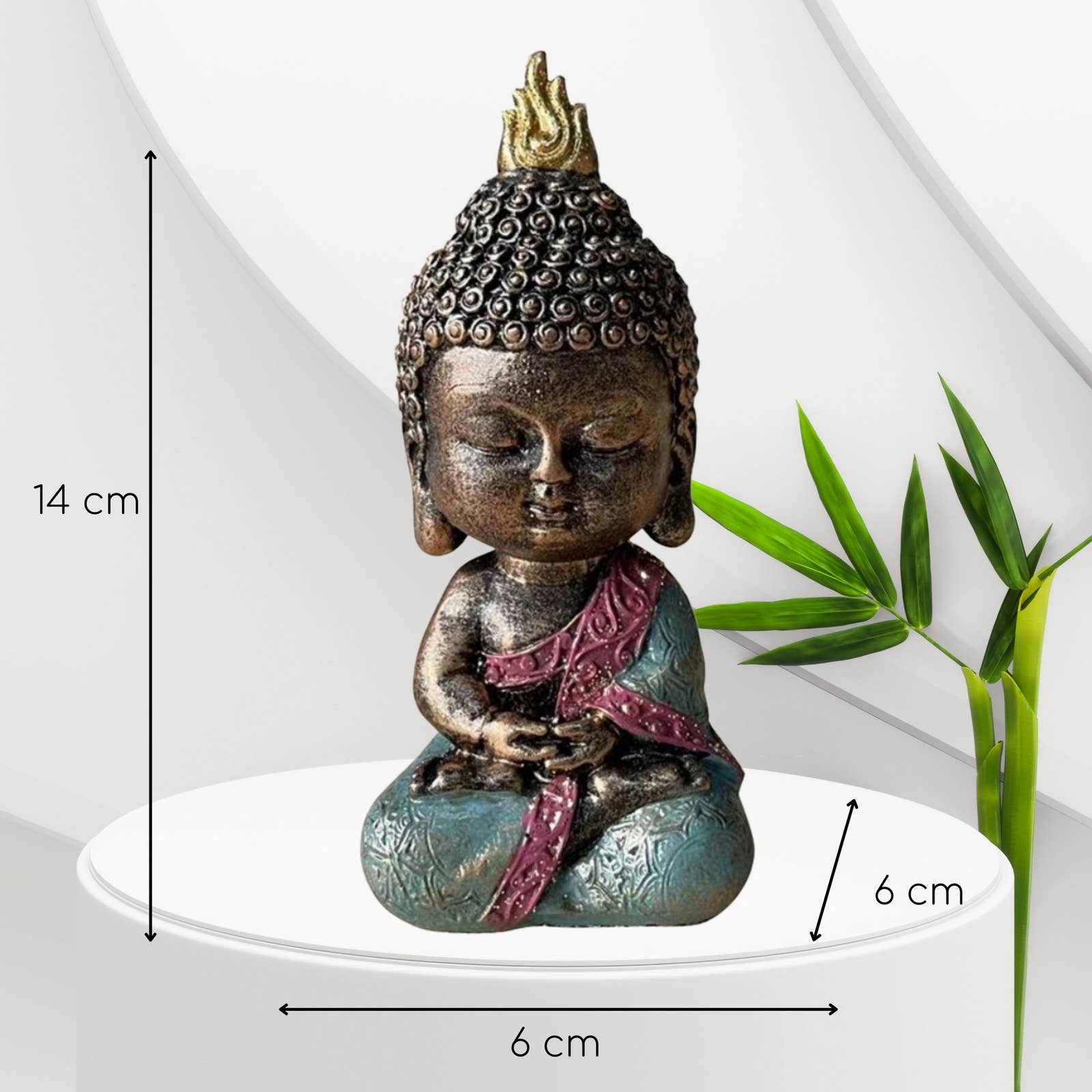 Zen'Arôme - Wholesale Decorative Figurine - Baby Buddha Statuette - Feng Shui Decoration and Zen Gift3