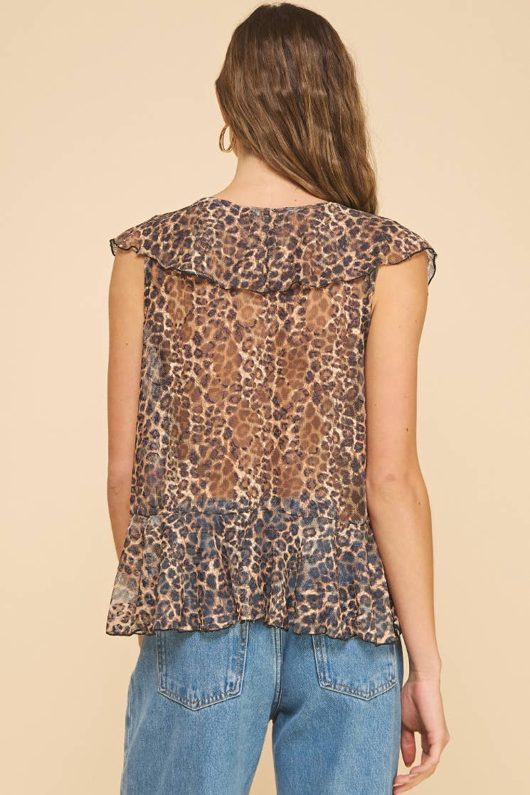 If She Loves - Wholesale Blouse - Women's - ISJ1405 Ruffled Lace Top Black15