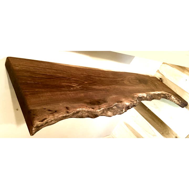 Steel Oak - Wholesale Wall Mounted Shelf - Live Edge Walnut Floating Shelves w/Beautiful Grain Patterns12