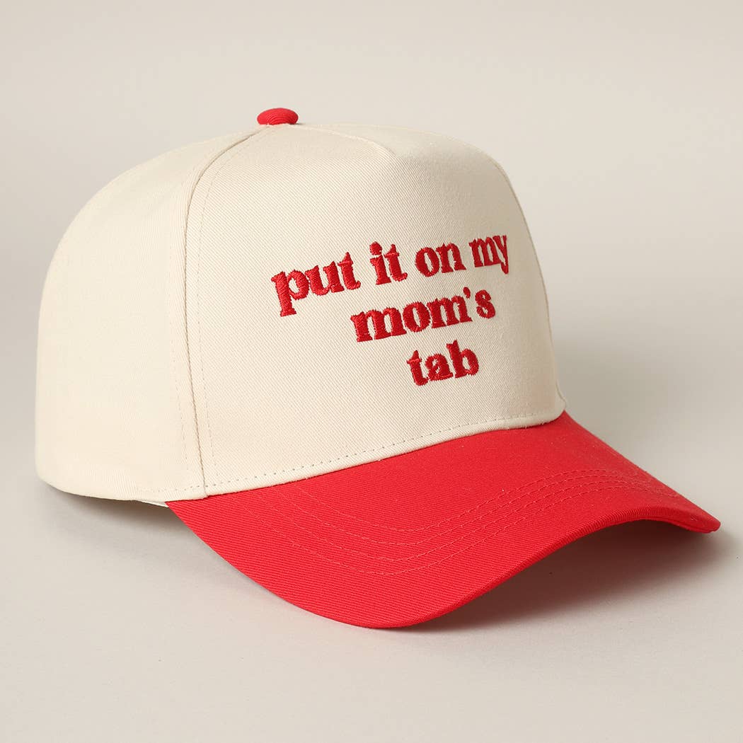 Fashion City - Wholesale Truckerpet - Uniseks - Zet het op de rekening van mijn moeder geborduurde tweekleurige hoed19