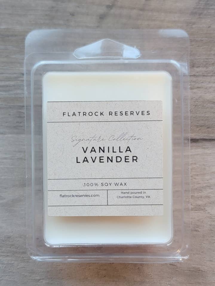 Vanilla Lavender 2.5 oz. Wax Melt for wholesale by Flatrock Reserves
