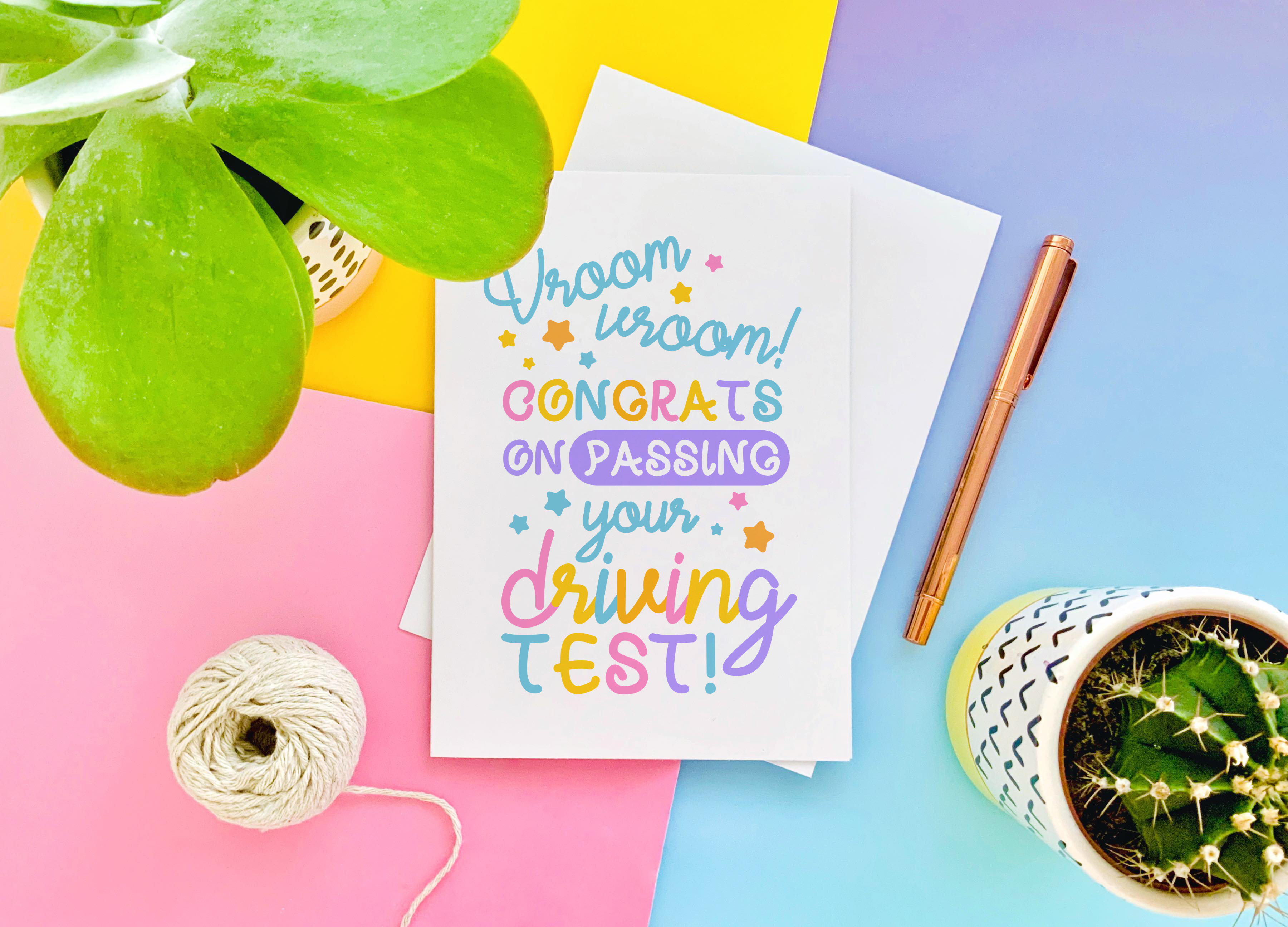 CoconuTacha - Wholesale Congratulations Card - Driving Test Greeting Card3