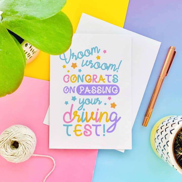 CoconuTacha - Wholesale Congratulations Card - Driving Test Greeting Card3