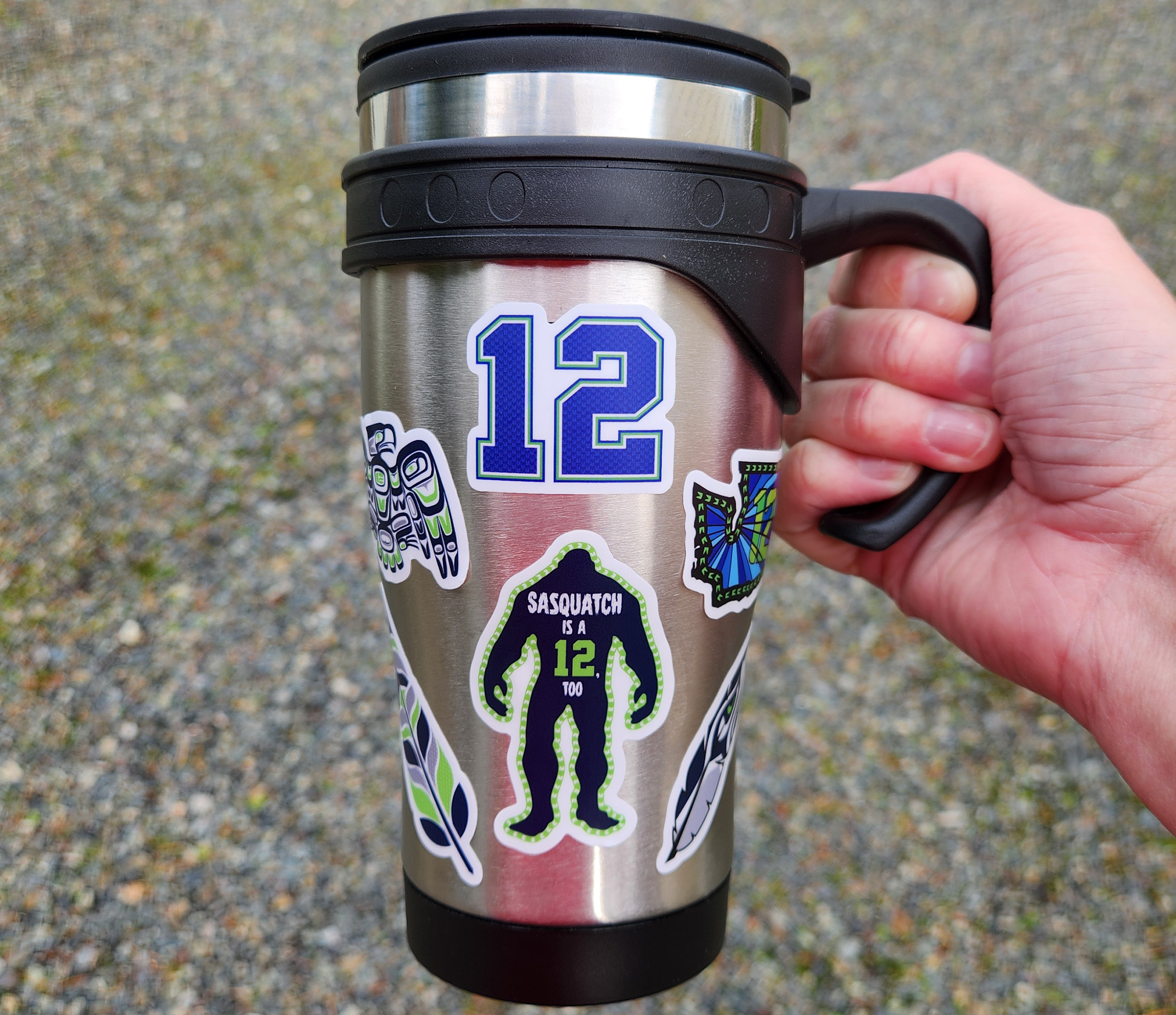 Discovery Stickers - Wholesale Phone & Laptop Stickers - Seahawks 12th Man Sticker Sheet2