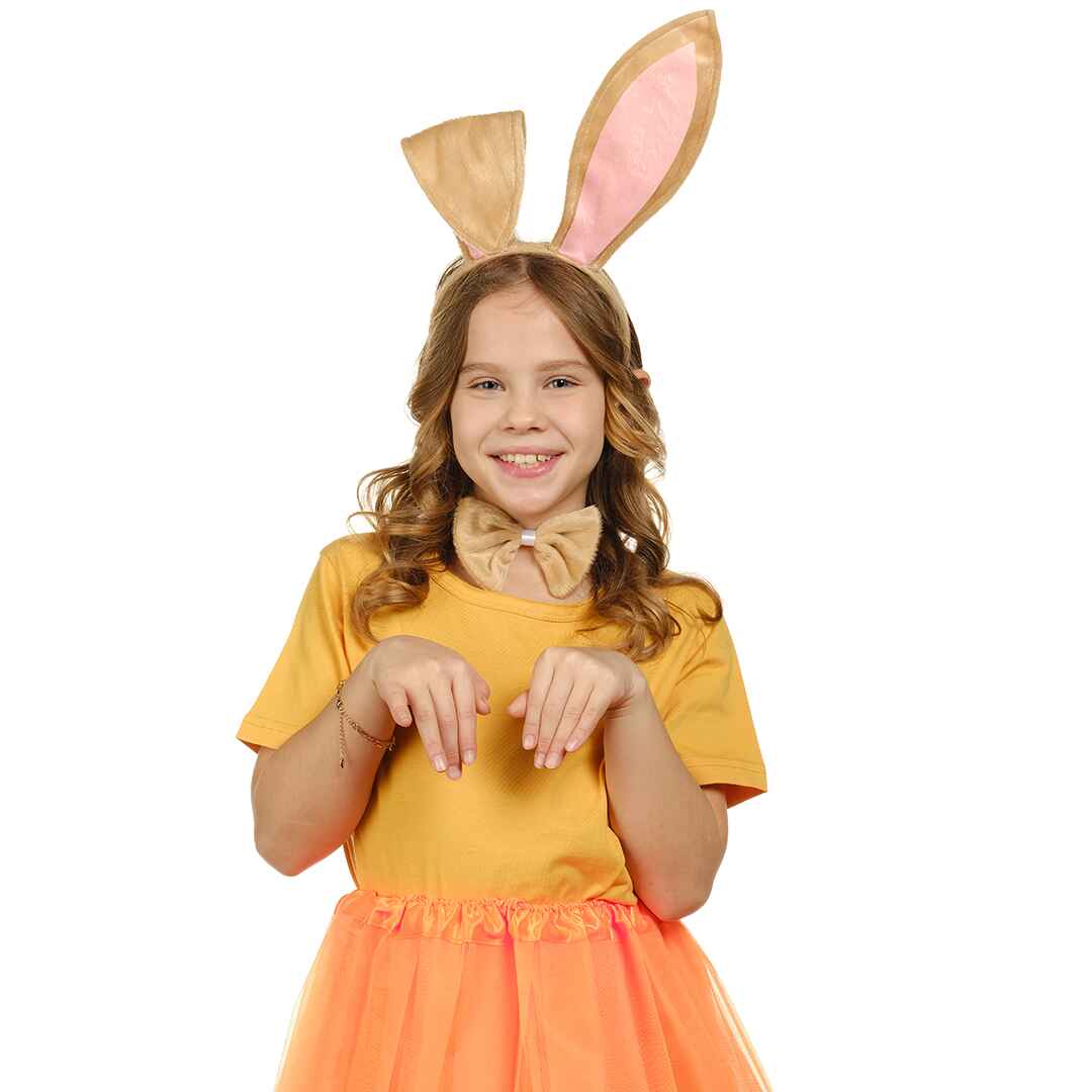 Funcredible - Wholesale Costume - Women's - Bunny Ears Headband Kit - Mellow Ears with Tail and Bowtie5