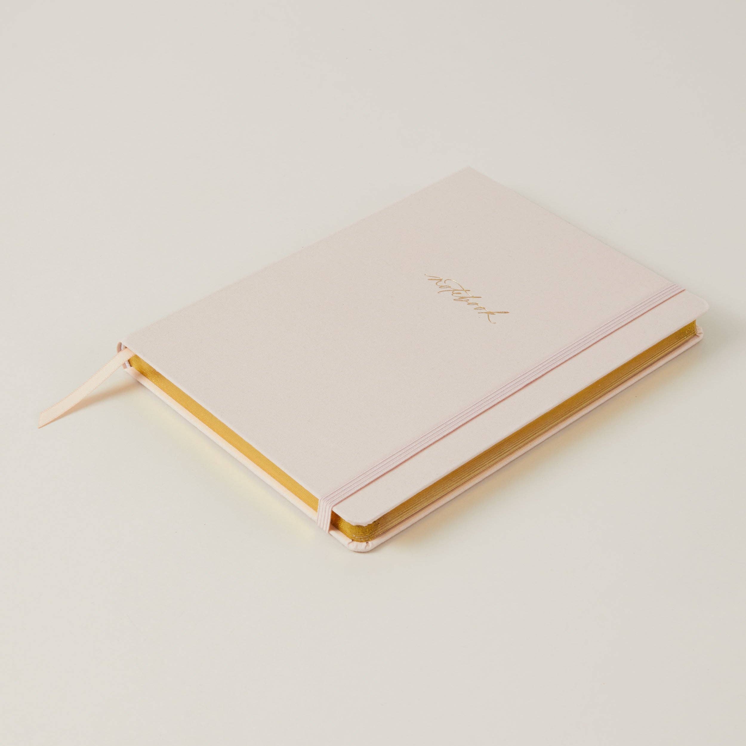 Blush And Gold – wholesale Notebook – Luxury Notebook / Journal - Blush (Cloth)1