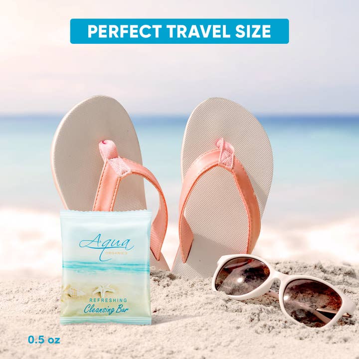 Diversified Hospitality Solutions - Wholesale Bar Soap - Aqua Organics Bar Soap, Travel Size Beach Hotel Amenities, 0.5 oz (Case of 1000)4