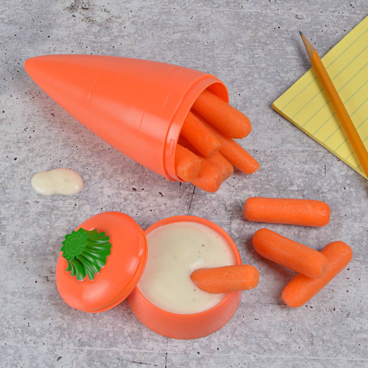 Gourmac - Vente Présentoir de commerçant - Nourriture et boissons - Présentoir de comptoir Carotte et Dip To-Go3