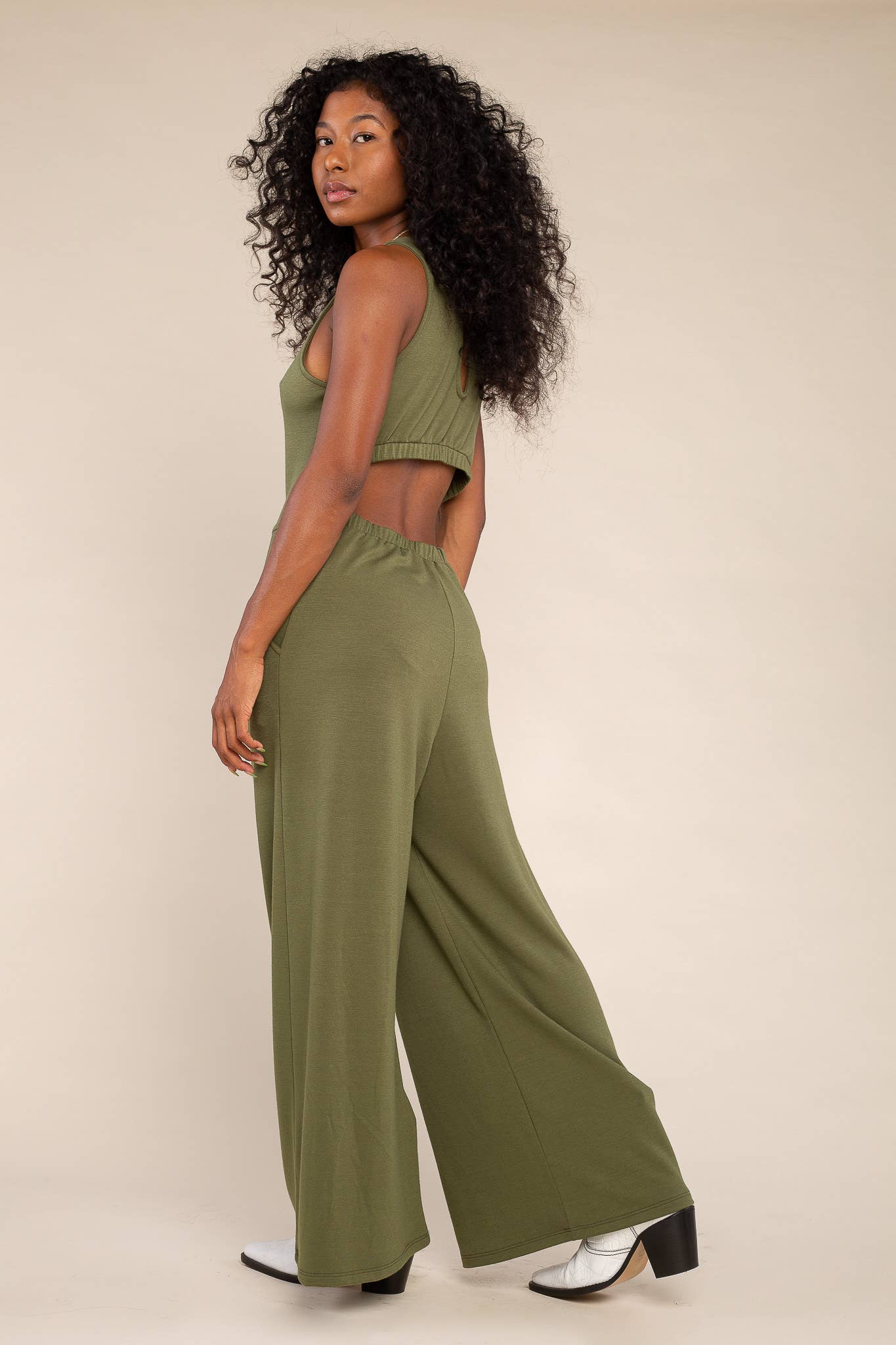 NLT - Wholesale Jumpsuit - Women's - Lightweight French Terry Jumpsuit - Plus Size2