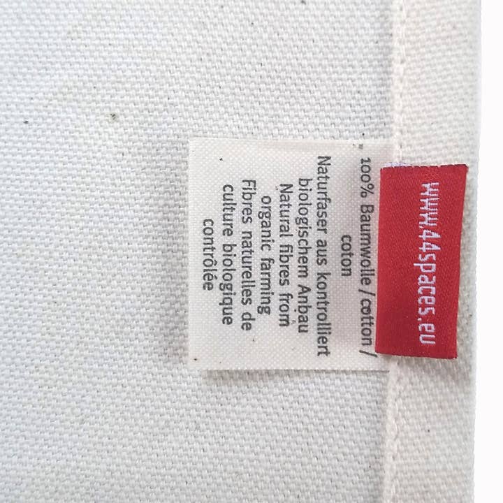 44spaces - Vente Torchons - Torchon AMORE en coton biologique orange néon4