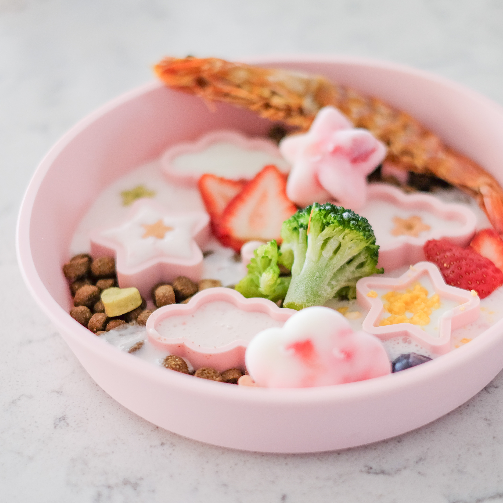 EmeryPets - Wholesale Pet Bowl - Cat/Dog - Star + Cloud Slow Feeder Bowls (Pink)6