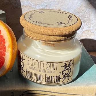 Lot de 3 bougies Ylang, Ylang et Pamplemousse pour la vente par Kiss the Saint