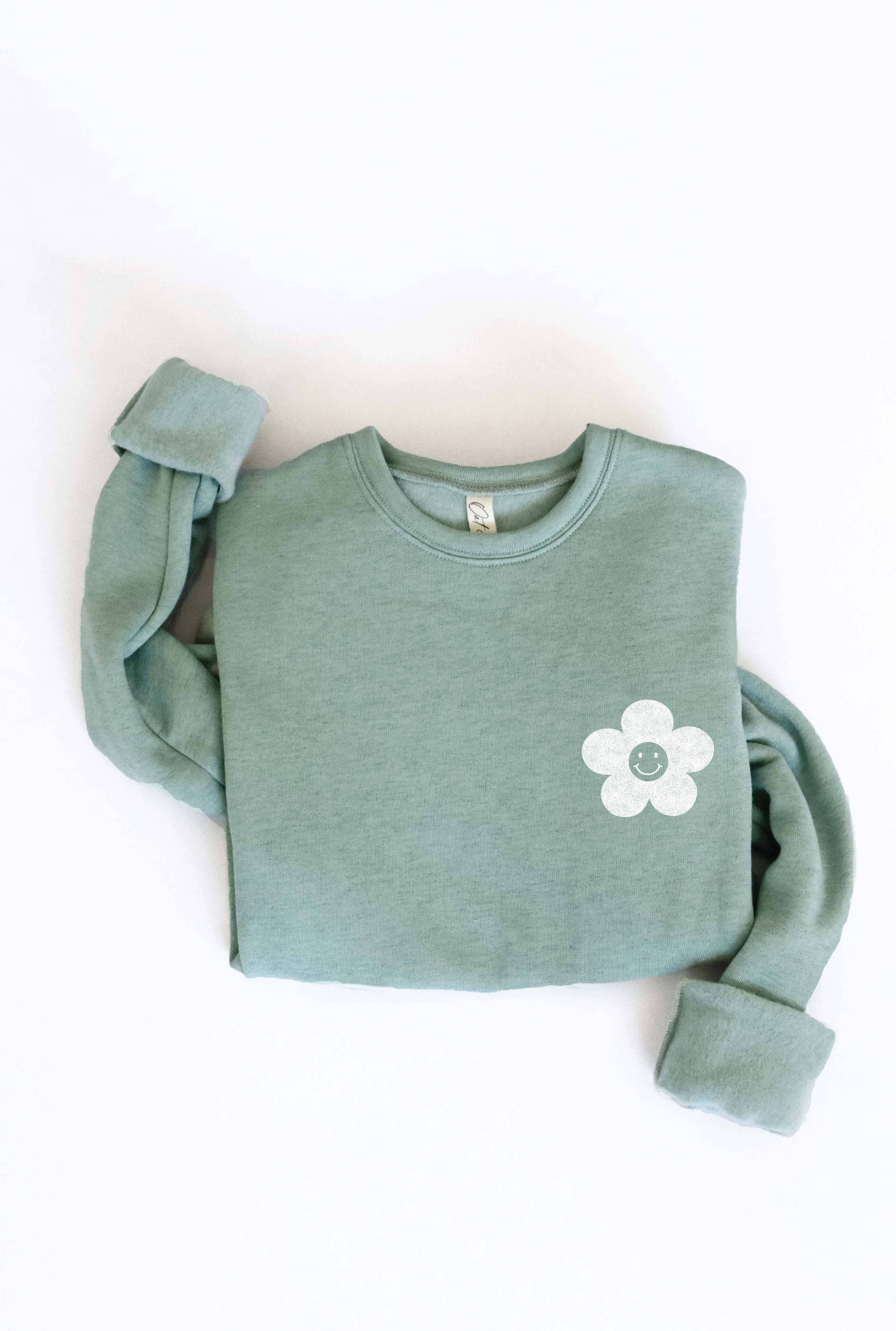 OAT COLLECTIVE - Wholesale Graphic Sweatshirt - Women's - GOOD VIBES FRONT AND BACK PRINT Sweatshirt10