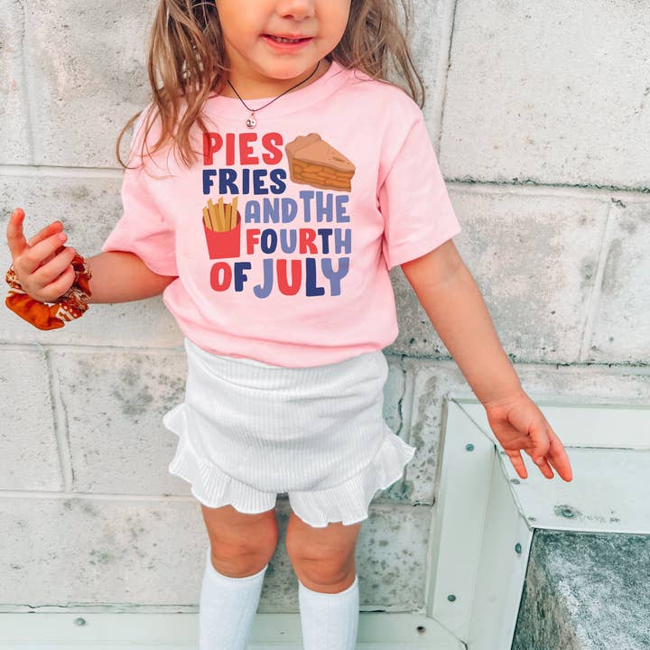 Tortas Batatas Fritas e A Camisa Quatro De Julho Criança e Juventude por atacado de Itsy Bitsy Bella Co