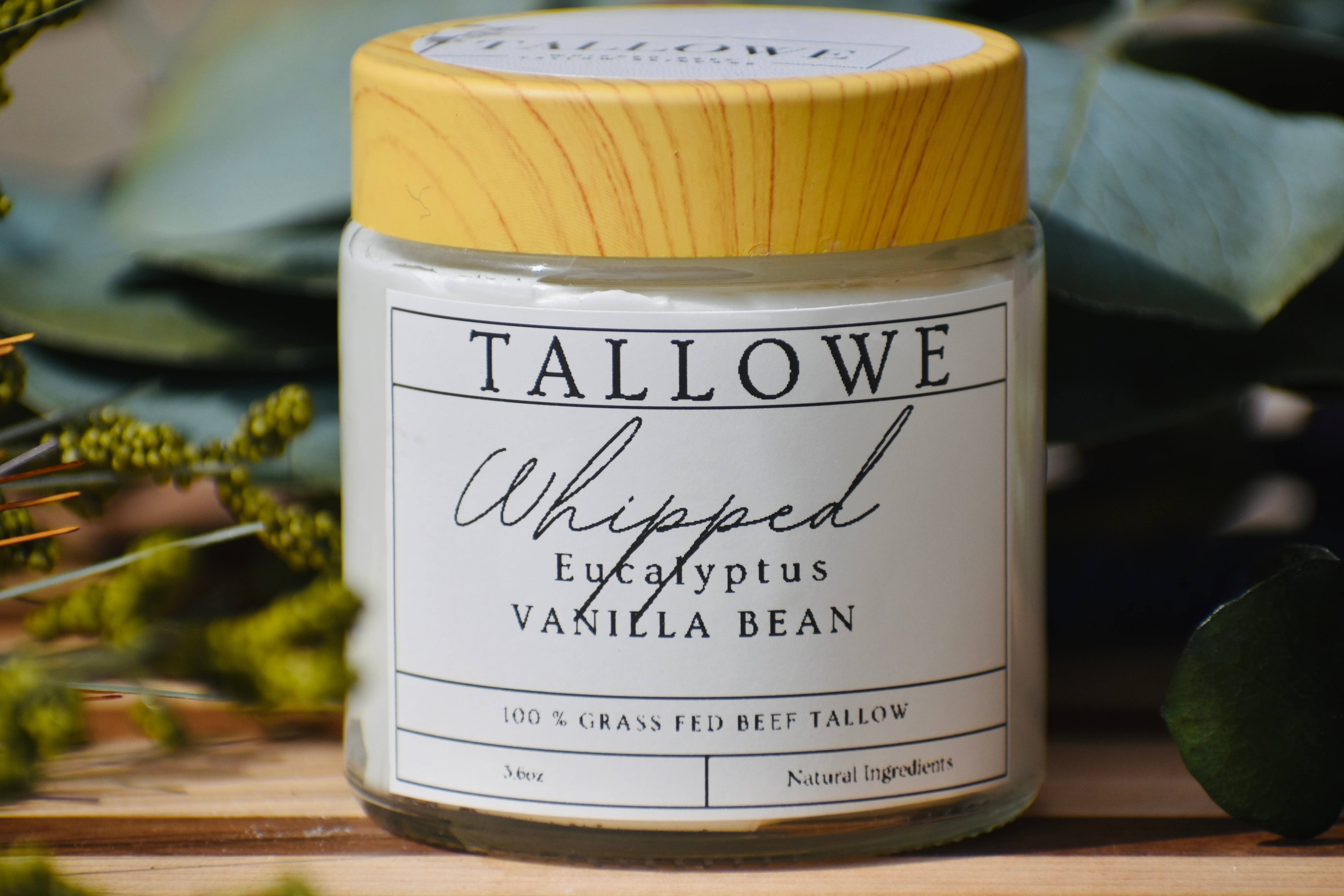 Tallowe - Wholesale Body Cream/Lotion - 100% Grass Fed Eucalyptus Vanilla Bean Beef Tallow Cream4